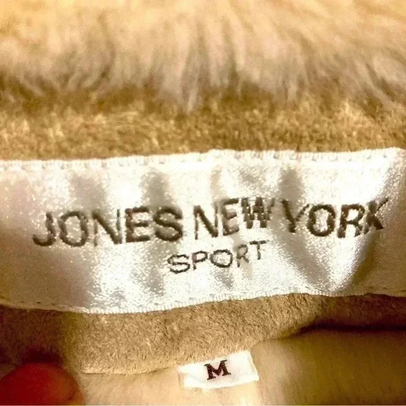 Jones of New York Sport Leather Coat Sz Medium - Picture 3 of 8